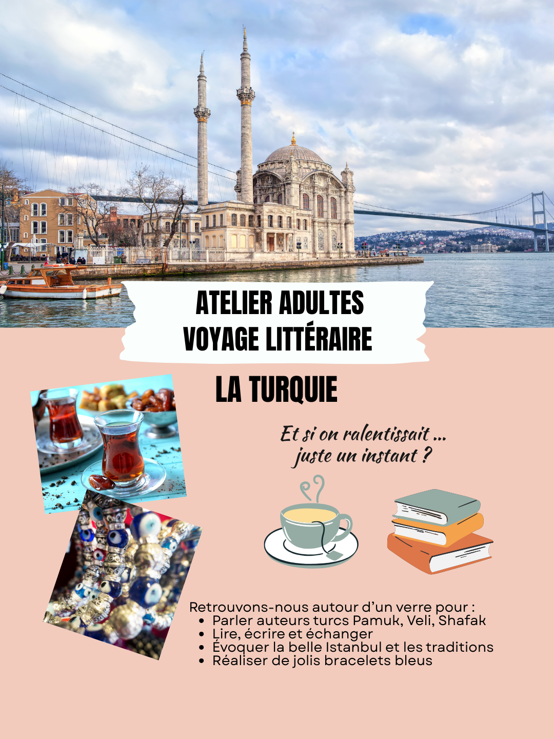 Atelier Adultes - voyage littéraire - Turquie